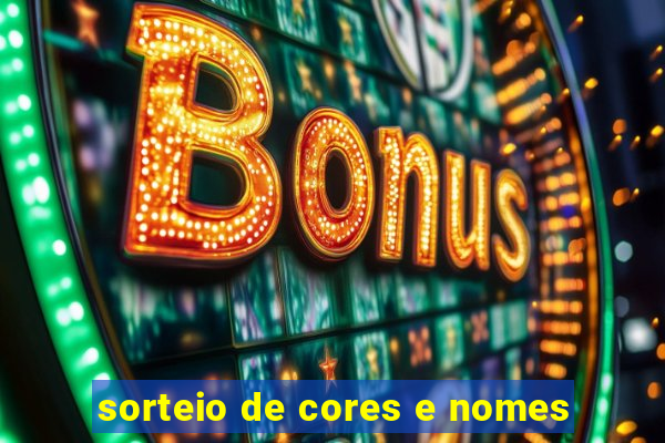 sorteio de cores e nomes